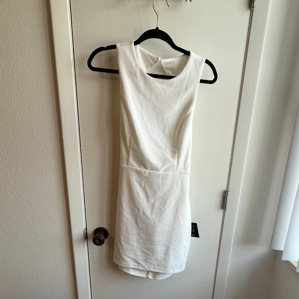 Lulu's white backless dress
